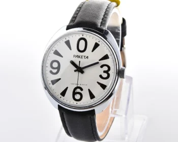 Vintage Soviet mechanical wristwatch Raketa "Big Zero"