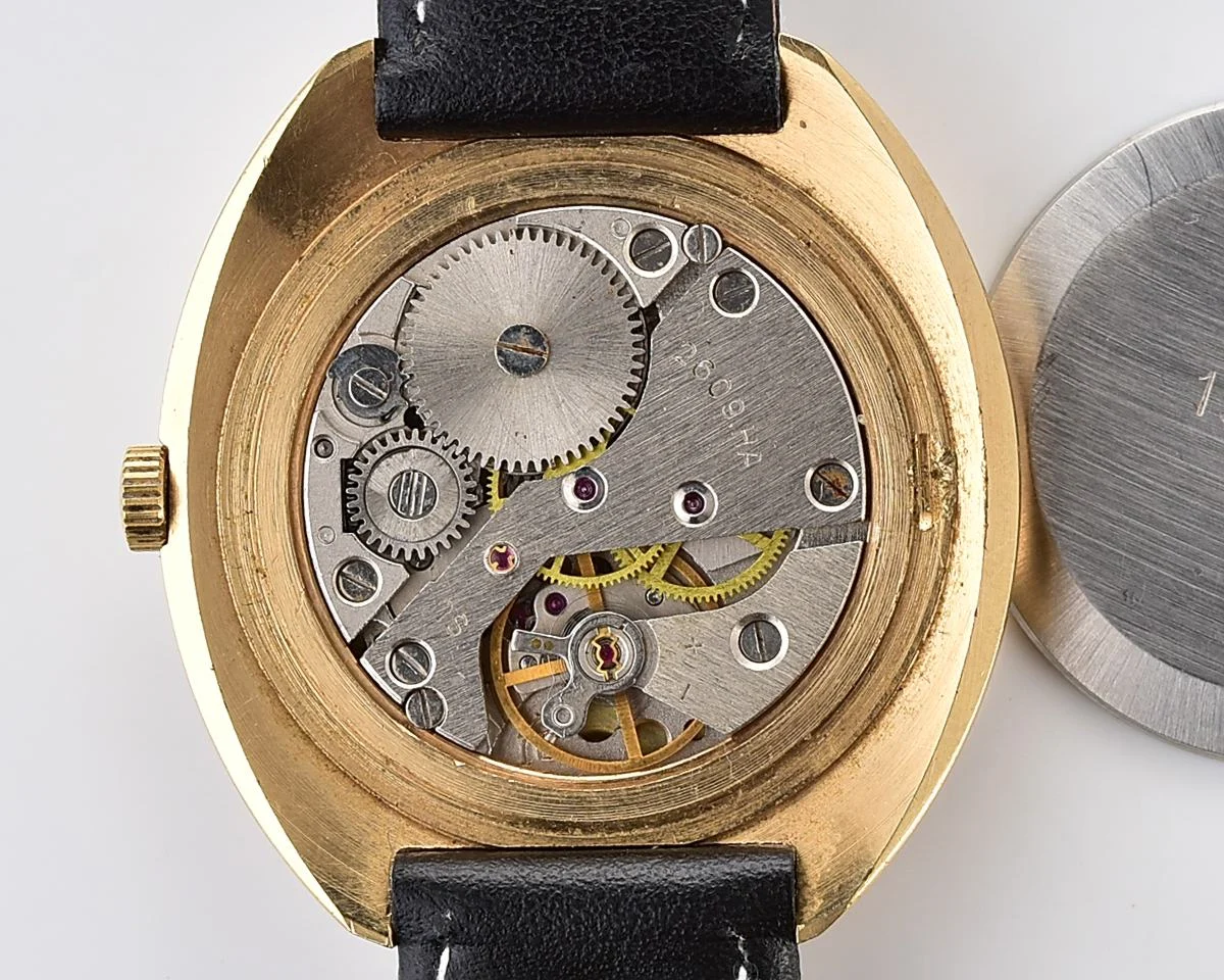 Soviet Raketa Vintage Gold-Plated Mechanical Watch
