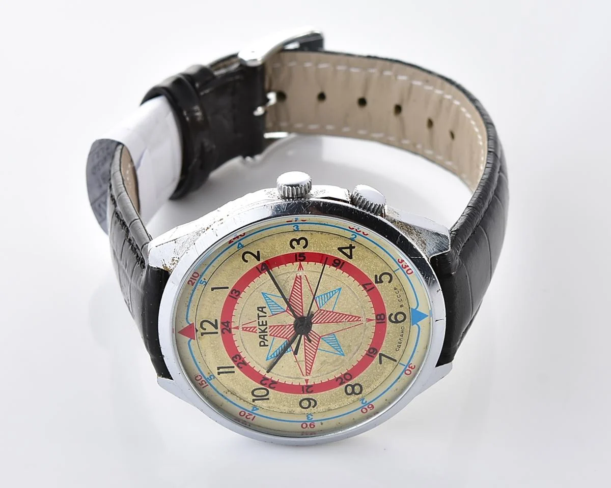 Soviet mechanical Raketa Compass Rose mechanical wristwatch