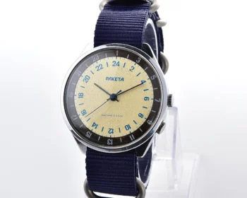 Vintage soviet  Raketa watch with 24 hours 2623 mechanical movement