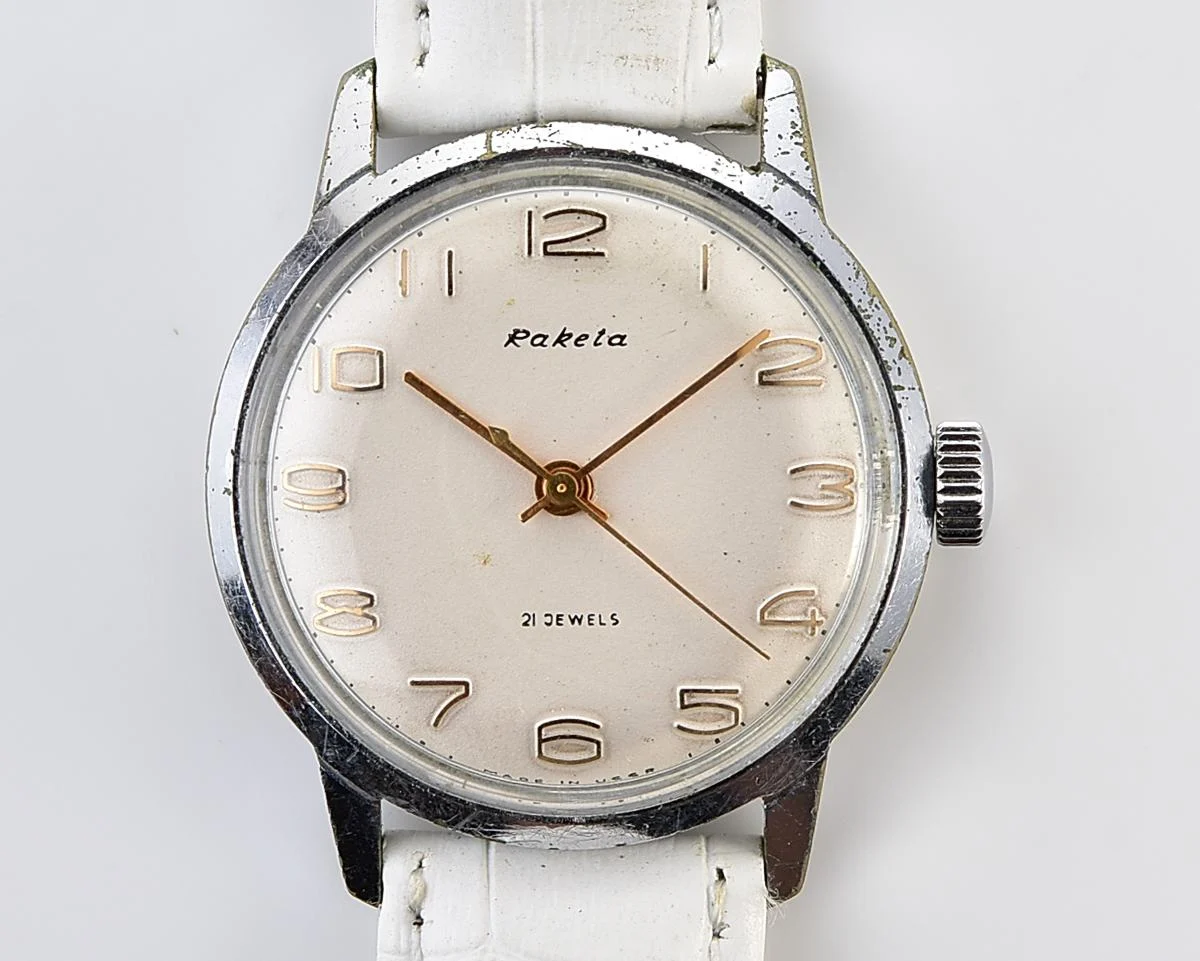 Soviet Raketa Baltica vintage mechanical wristwatch