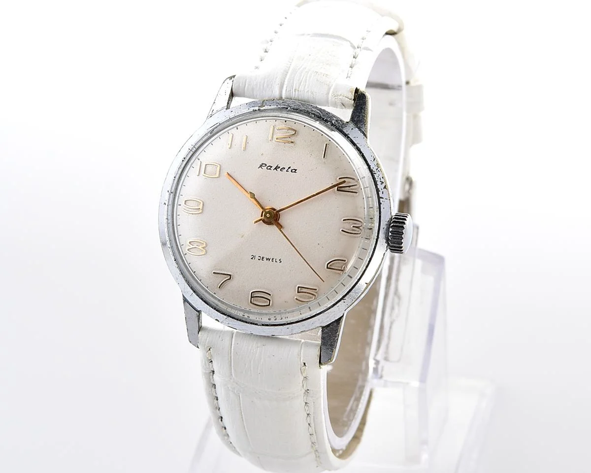 Soviet Raketa Baltica vintage mechanical wristwatch