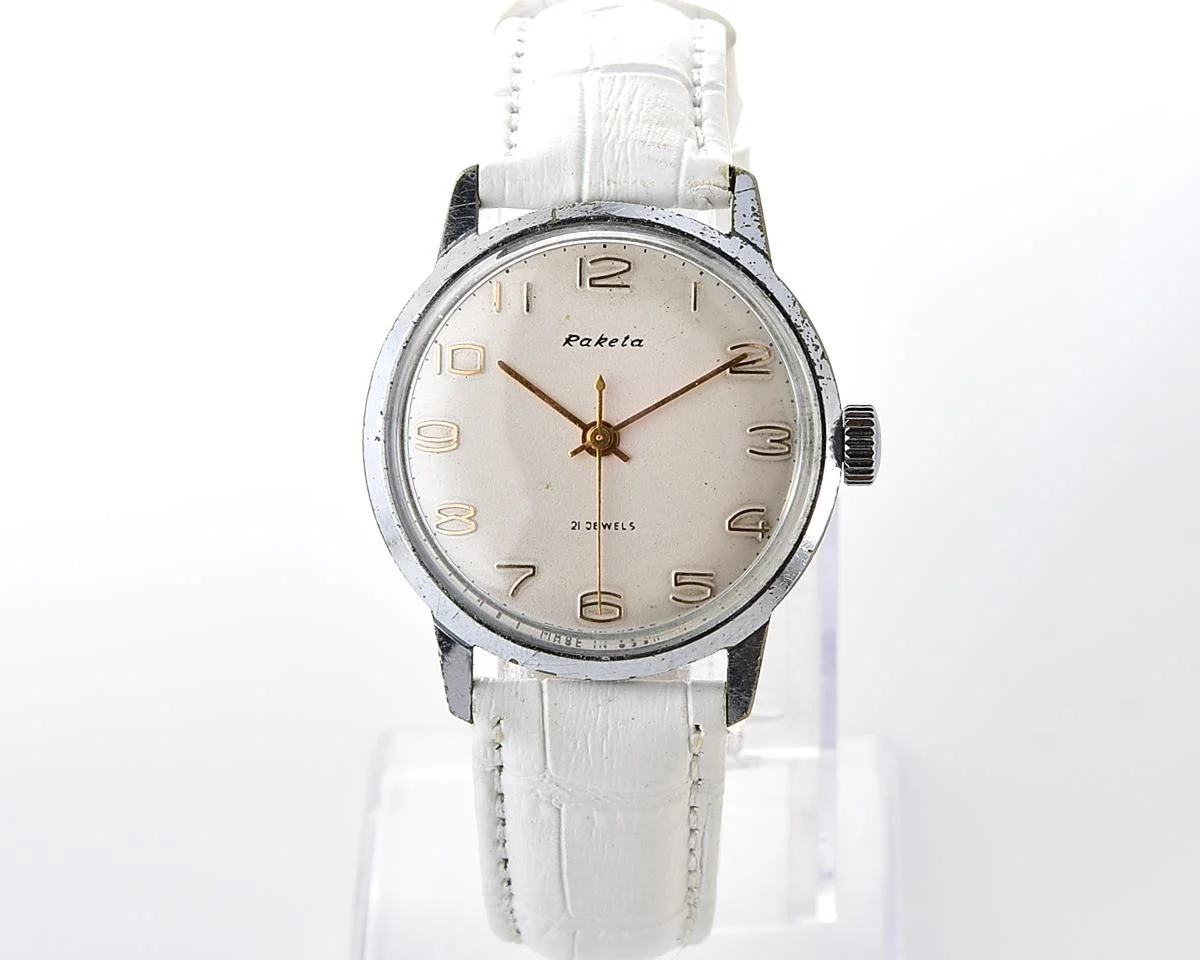 Soviet Raketa Baltica vintage mechanical wristwatch
