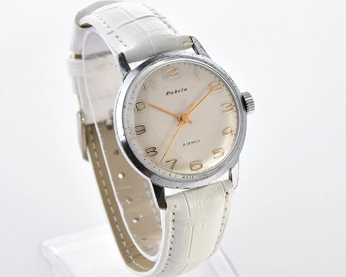 Soviet Raketa Baltica vintage mechanical wristwatch