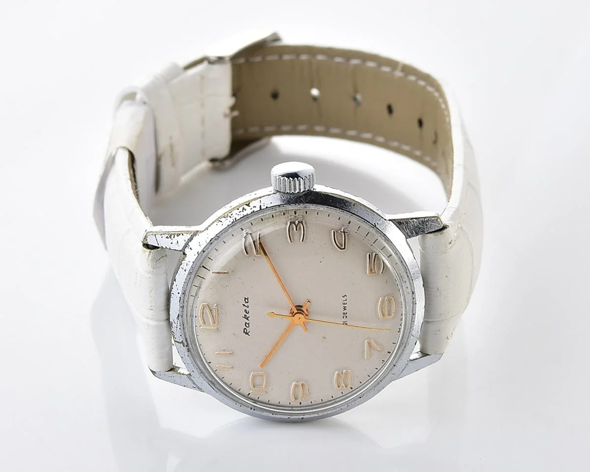 Soviet Raketa Baltica vintage mechanical wristwatch