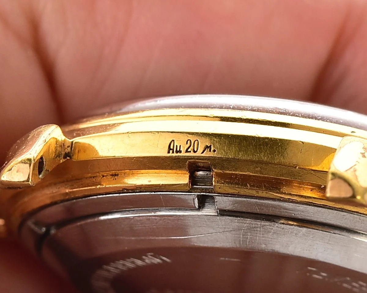 Rodina gold-plated Soviet mechanical watch with automatic self winding movement