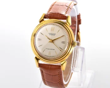 Rodina gold-plated Soviet mechanical watch with automatic self winding movement