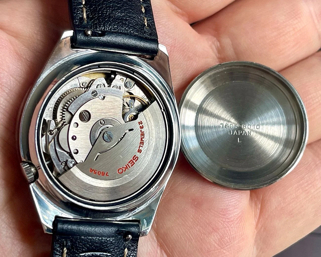 Vintage Seiko Sportsmatic Deluxe with Sunburst Silver Dial from October 1966