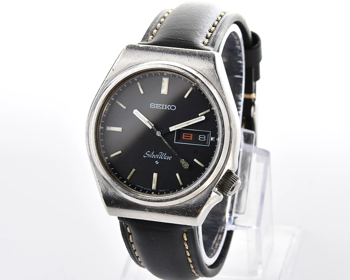 Vintage Seiko SilverWave – Black Sunburst Day-Date Automatic from July 1978