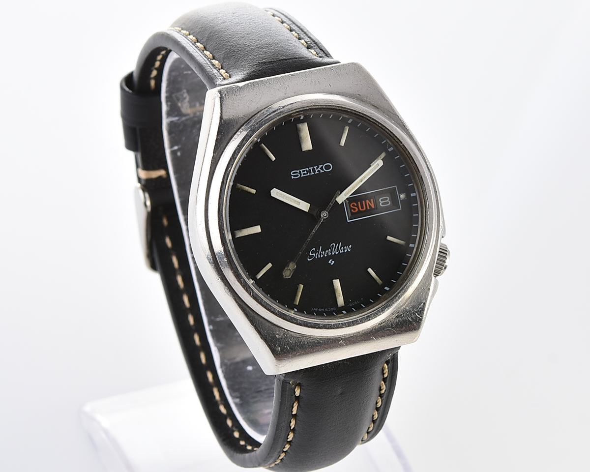 Vintage Seiko SilverWave – Black Sunburst Day-Date Automatic from July 1978