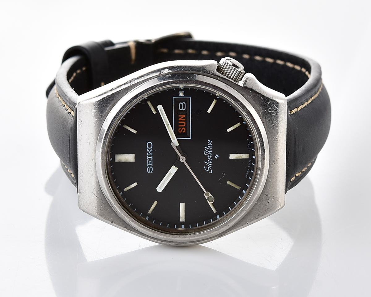Vintage Seiko SilverWave – Black Sunburst Day-Date Automatic from July 1978