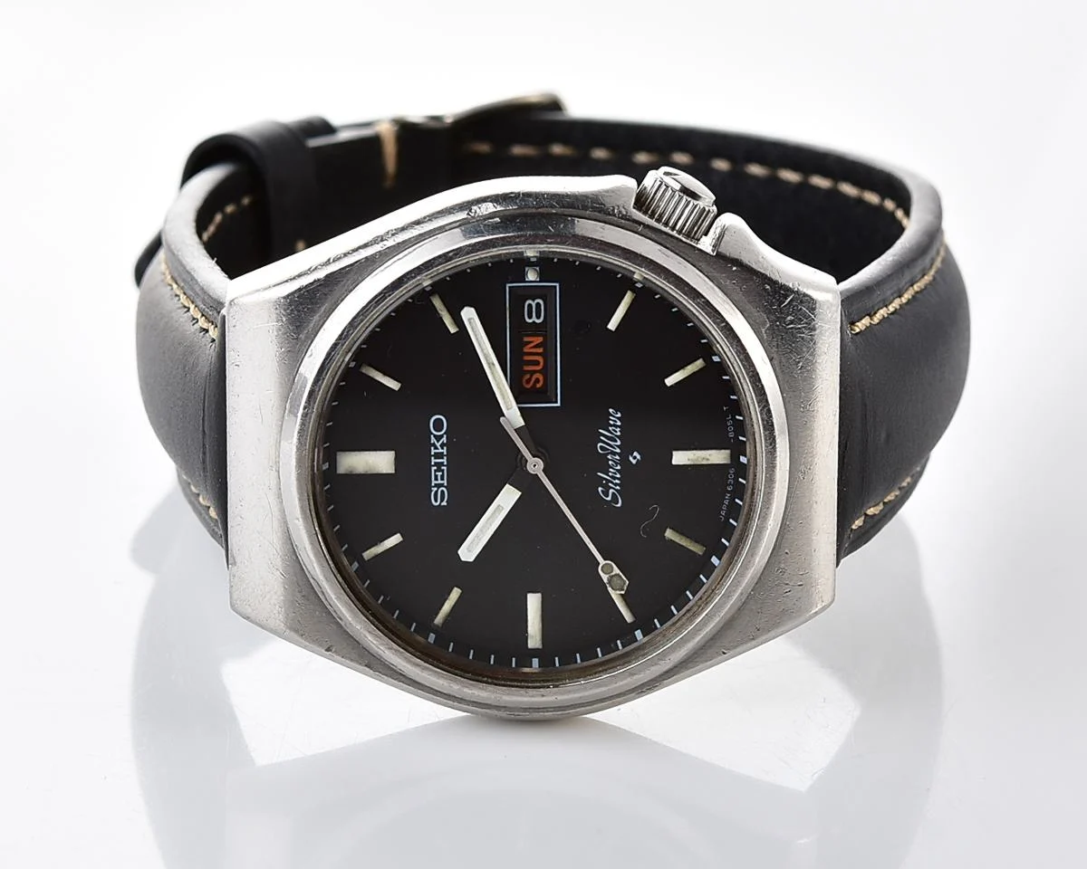 Vintage Seiko SilverWave – Black Sunburst Day-Date Automatic from July 1978