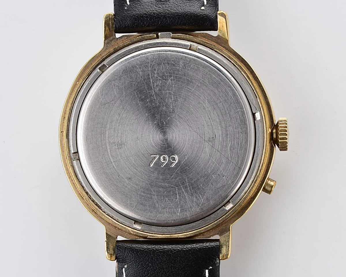 Soviet Slava gold plated mechanical wristwatch with Zodiak signs on the dial