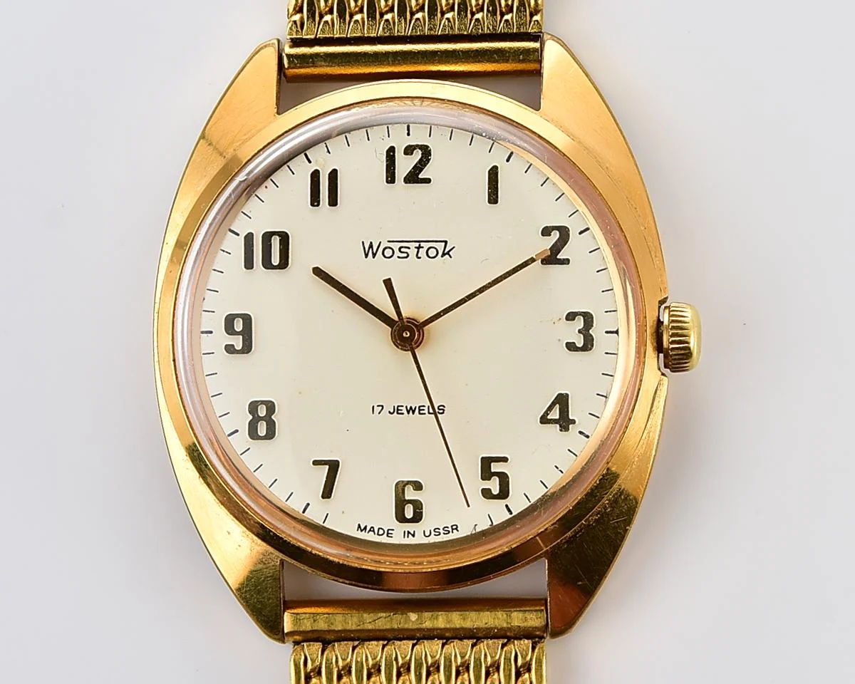 Excellent soviet gold-plated Vostok (Wostok) mechanical watch