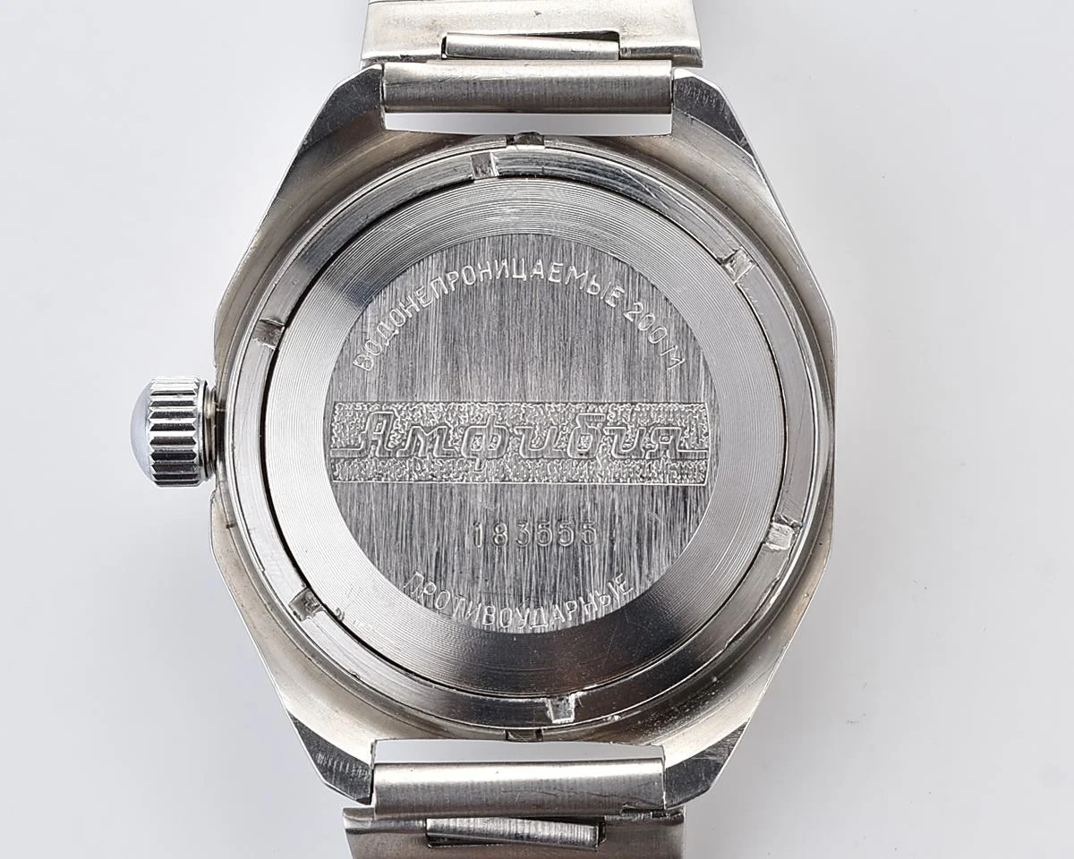Vostok Amphibia mechanical watch with black bezel!