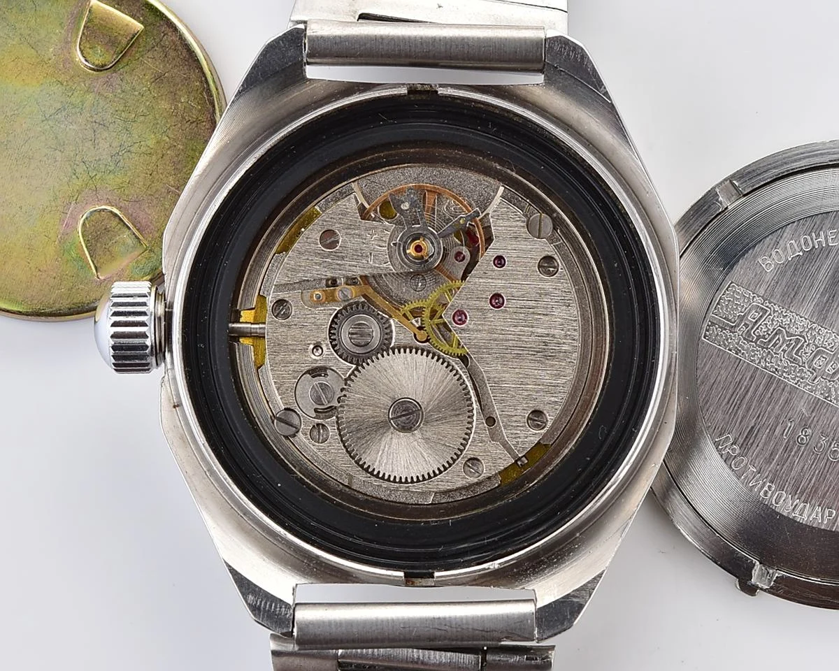 Vostok Amphibia mechanical watch with black bezel!