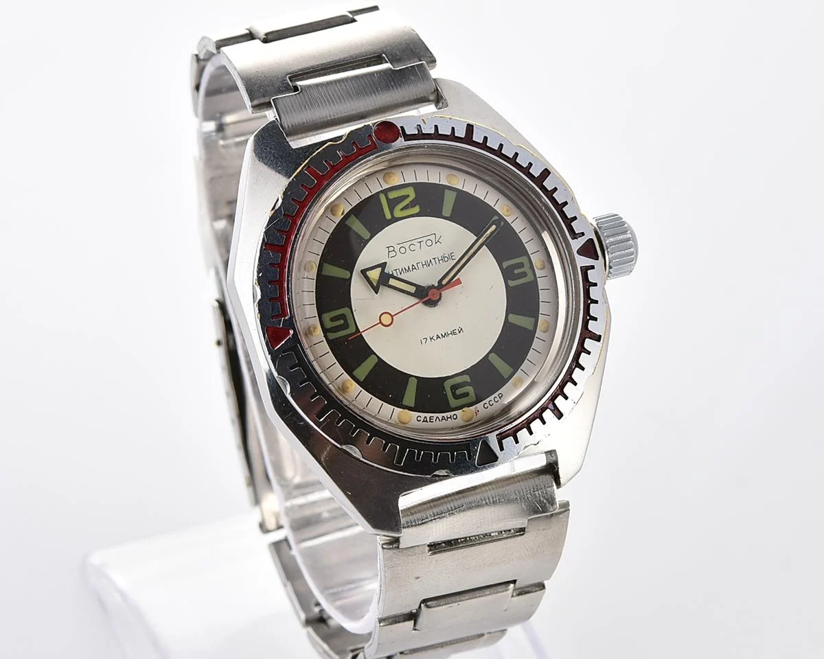 Vostok Amphibia mechanical watch with black bezel!
