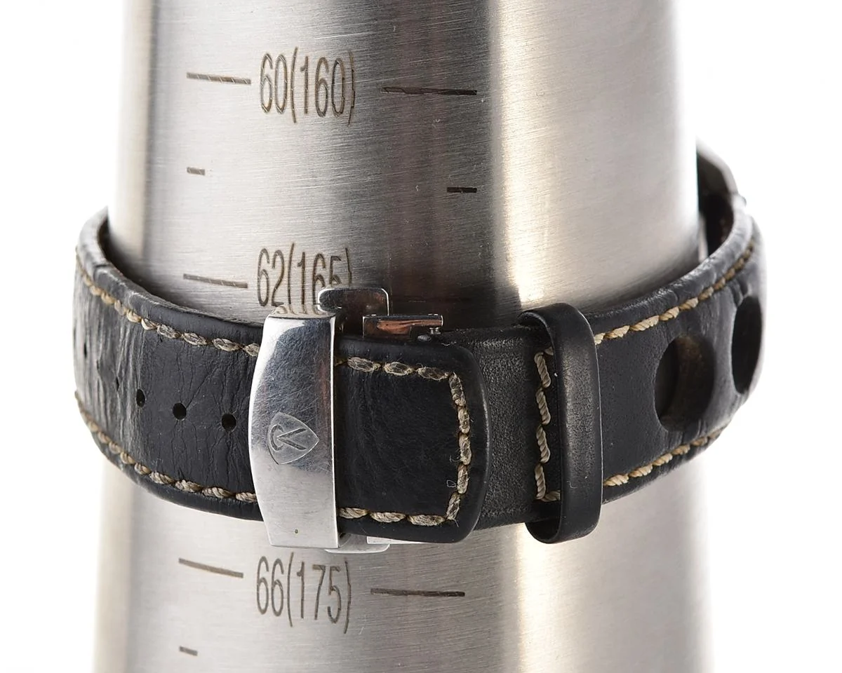 Soviet Vostok Amphibia "Sniper" mechanical watch with black bezel & genuine leather strap