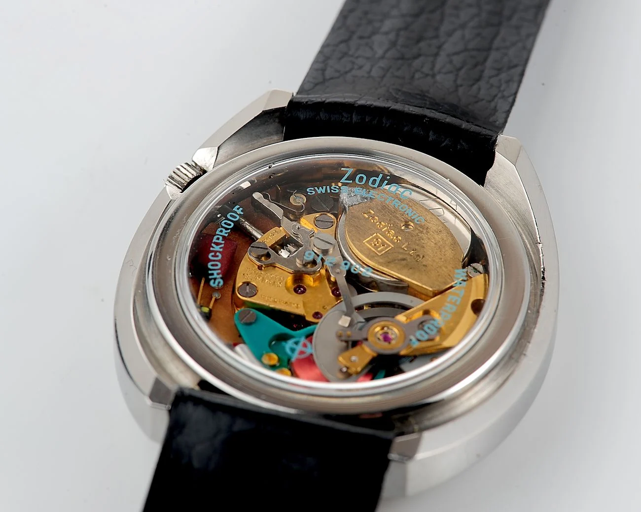 Retro-Futuristic Zodiac Electronic Spacetronic - vintage Swiss Dynotron with transparent back from 1960s!