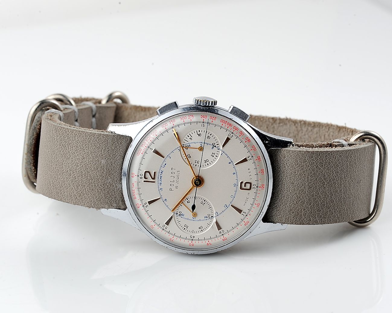 RARE: POLJOT 3017 "Strela" chronograph chronometer mechanical watch