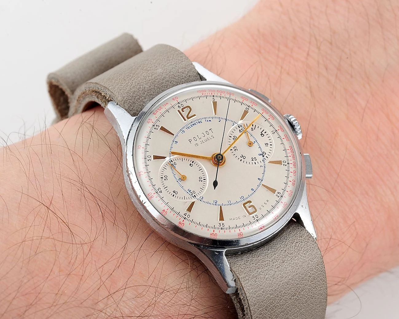 Rare: Poljot 3017 "Strela" chronograph chronometer mechanical watch
