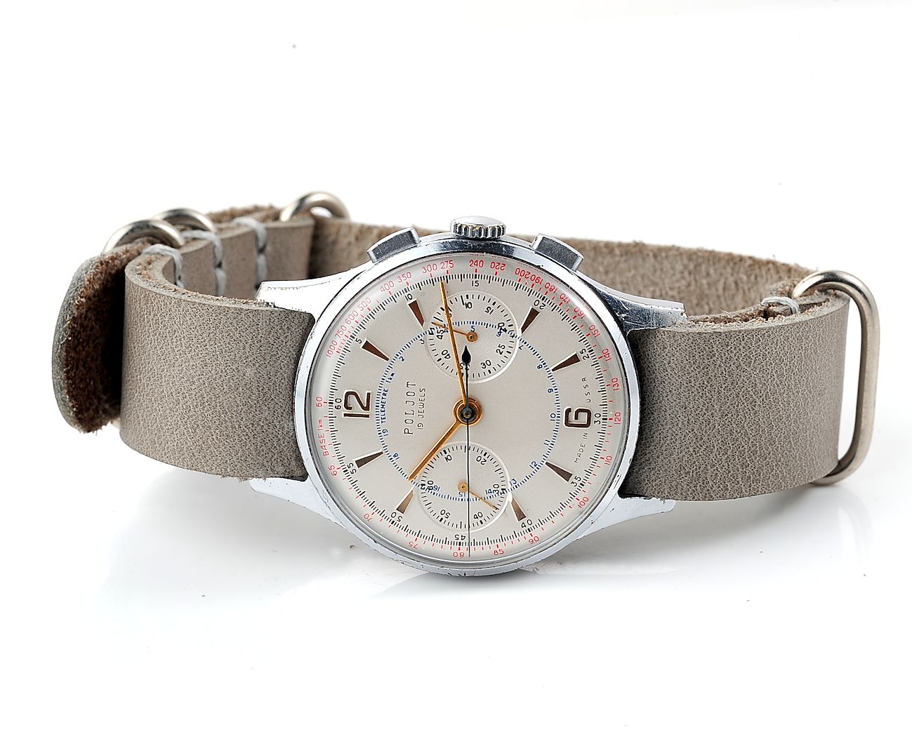 RARE: POLJOT 3017 "Strela" chronograph chronometer mechanical watch