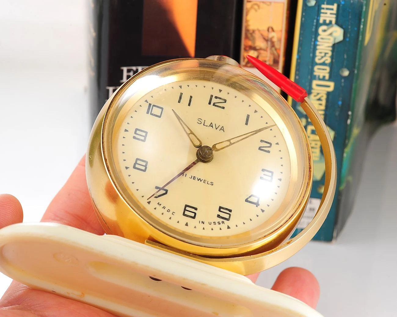 Vintage Soviet Slava-Globe mechanical alarm clock