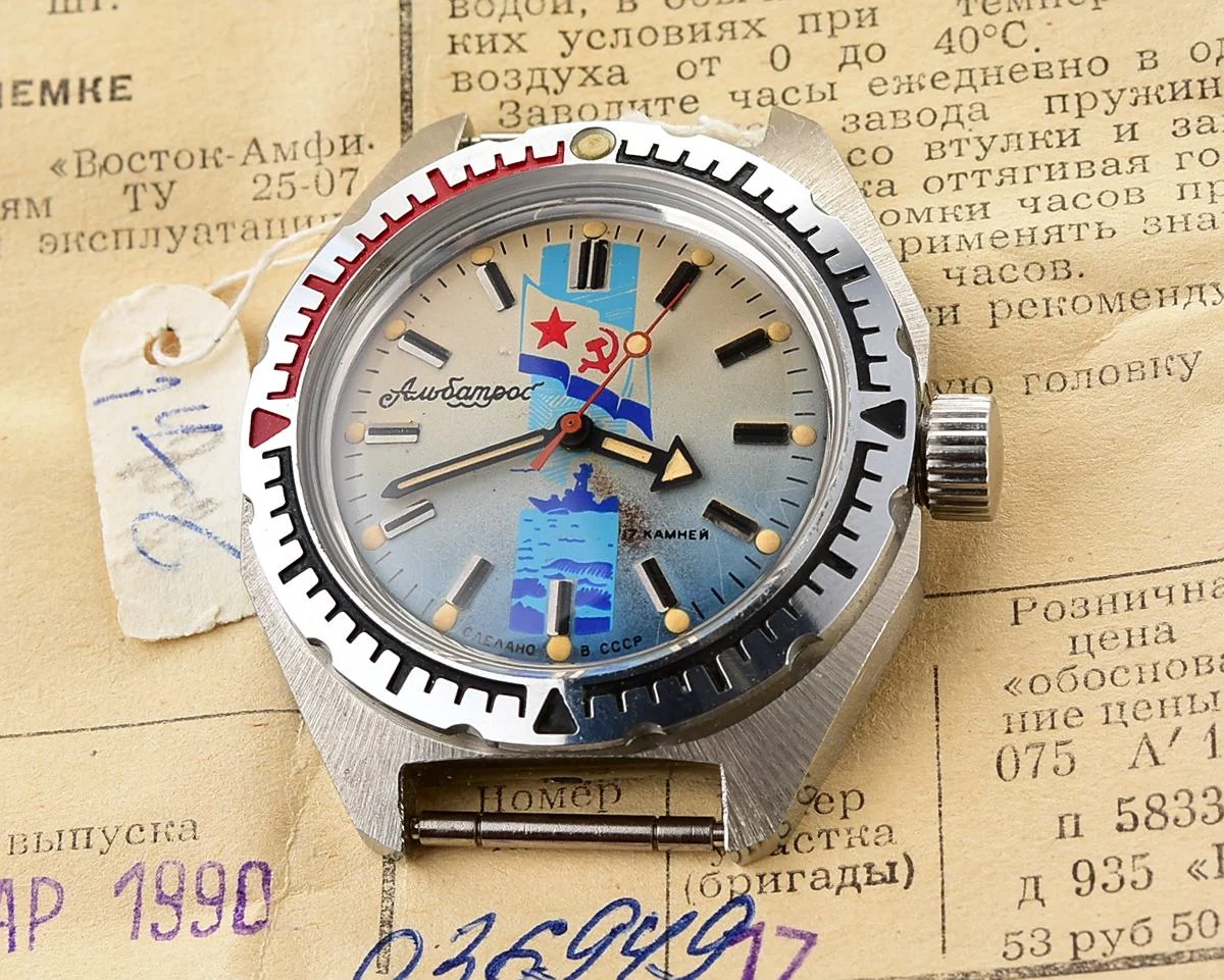 TIME CAPSULE: Mechanical watch Vostok Amphibia Albatros – New Old Stock (NOS)!