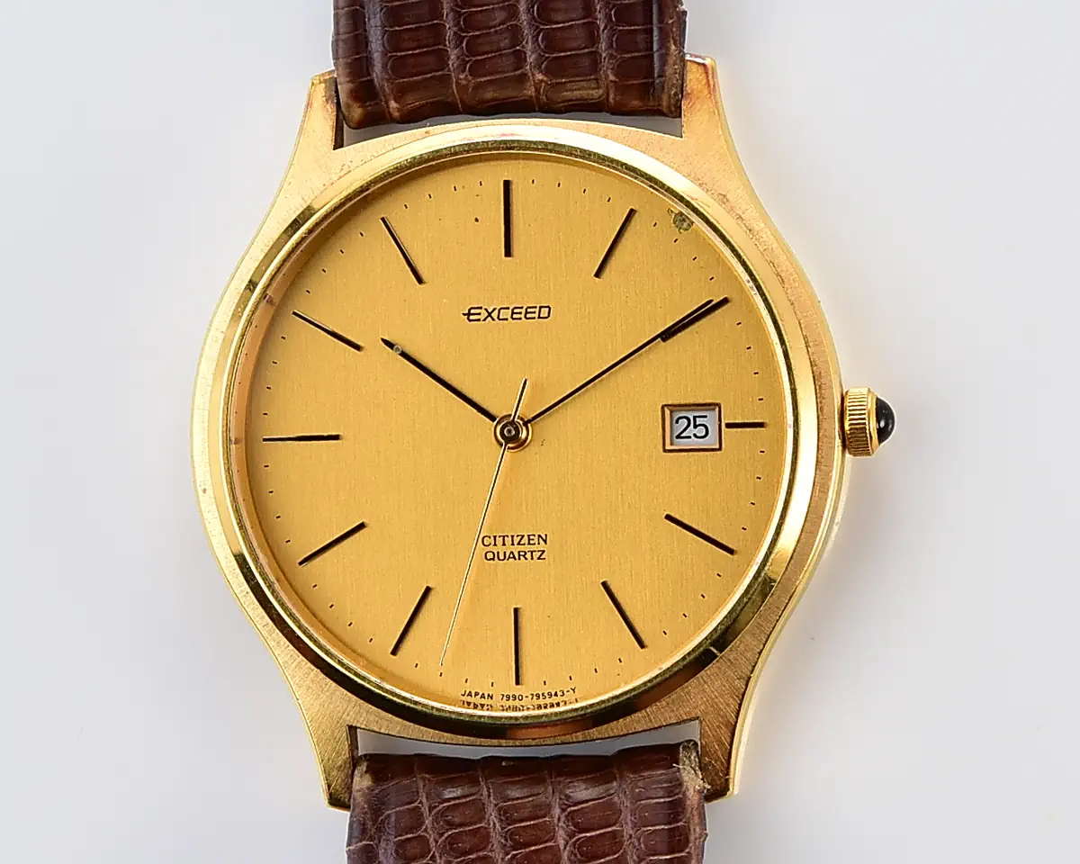 Vintage Citizen Exceed – Gold-Plated Champagne Dial Quartz from June 1989