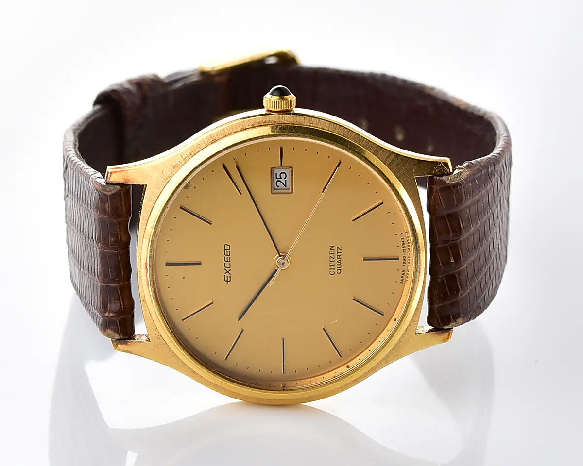 Vintage Citizen Exceed – Gold-Plated Champagne Dial Quartz from June 1989