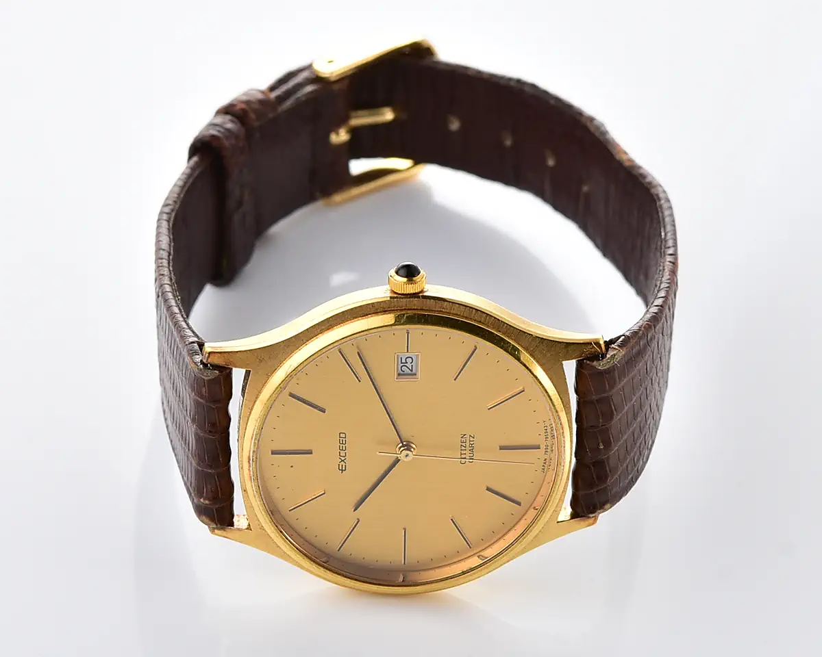 Vintage Citizen Exceed – Gold-Plated Champagne Dial Quartz from June 1989