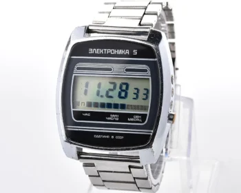 Large vintage USSR digital watch Electronika 5