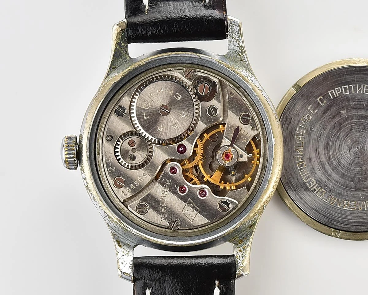 Vintage Soviet Mayak mechanical watch, 1MChZ, the 2nd quarter of 1957