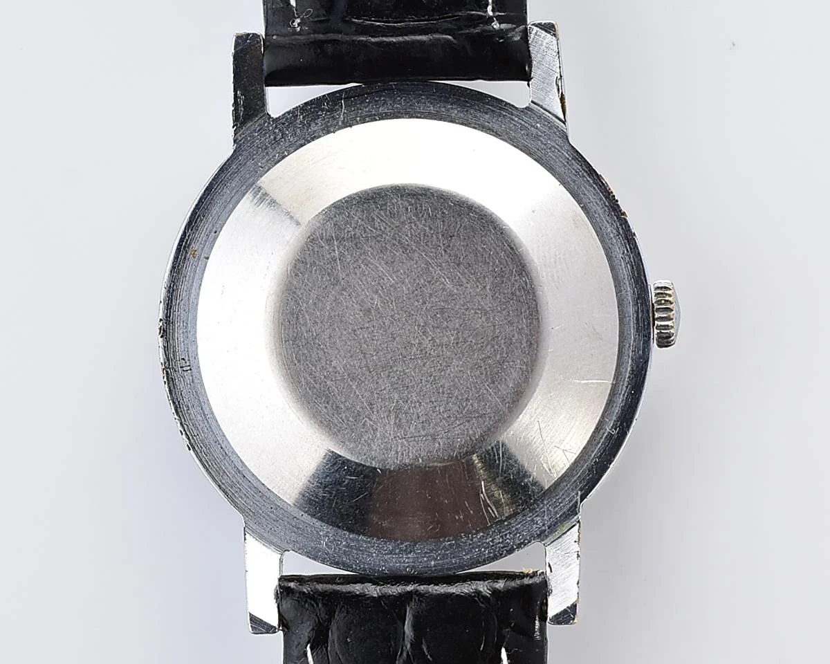 Vintage Soviet mechanical watch Pobeda, ZiM factory – black "linen" dial
