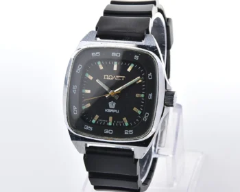Large soviet POLJOT vintage quartz wristwatch