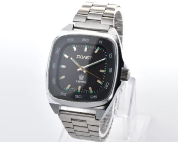 Large soviet POLJOT vintage quartz wristwatch