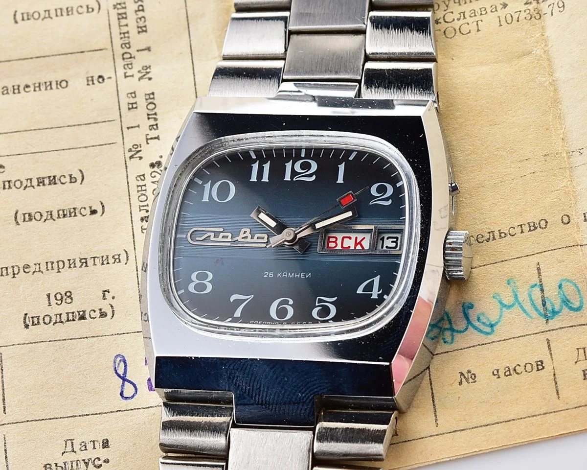 TIME CAPSULE: Slava-tank Soviet mechanical vintage watch – automatic self winding movement!