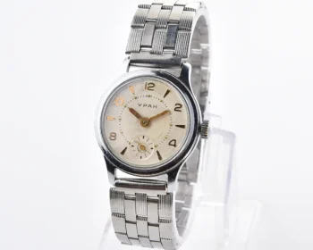 Vintage Soviet mechanical Uran wristwatch from the 1950s