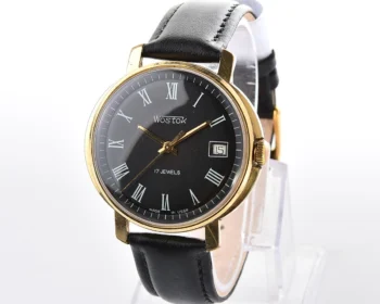 Large Soviet Wostok (Vostok) vintage mechanical gold-plated wristwatch