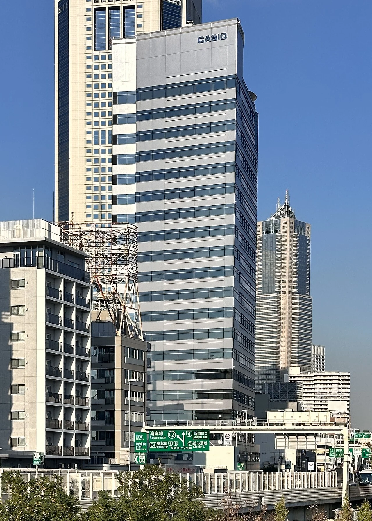 Casio headquarters building in Shibuya Tokyo
