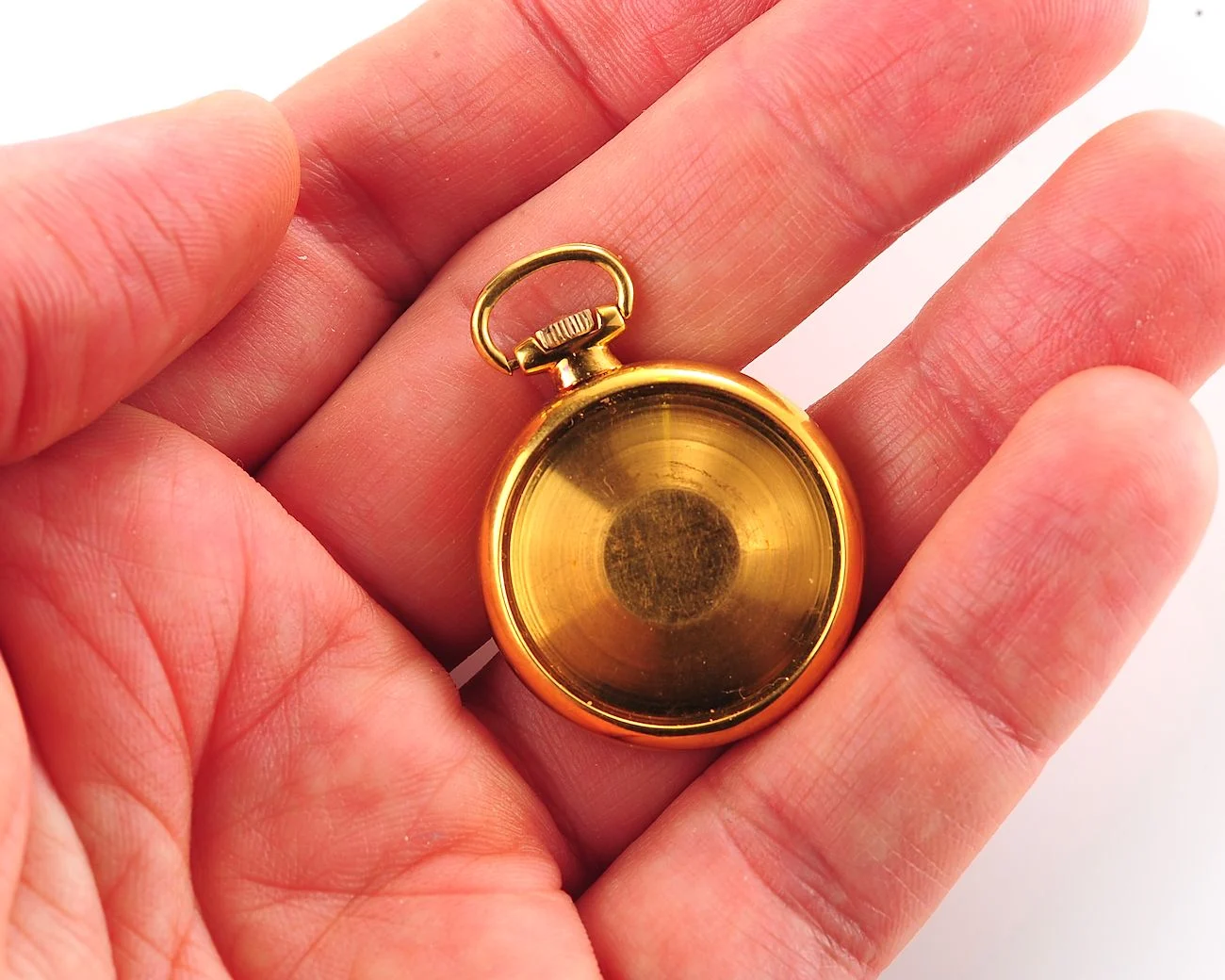 Vintage Citizen Pendant Watch – Gold-Plated Champagne Dial, 21-Jewel Manual from the 1970s