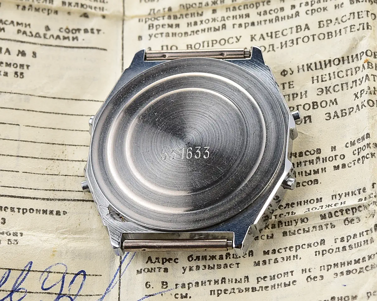 Digital vintage USSR wristwatch Electronika 55 - alarm chronograph