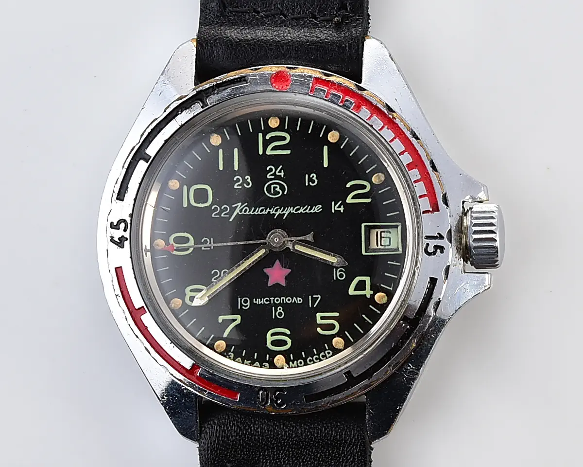 Vostok Komandirskie "Zakaz MO CCCP" limited series military watch - very rare 24 hours dial! - Image 8