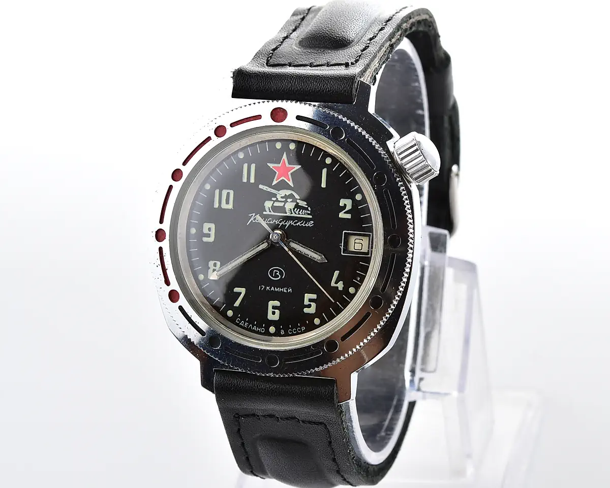 Soviet Vostok Komandirskie Tank mechanical wristwatch
