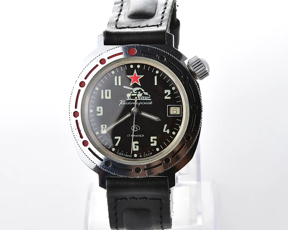 Soviet Vostok Komandirskie Tank mechanical wristwatch