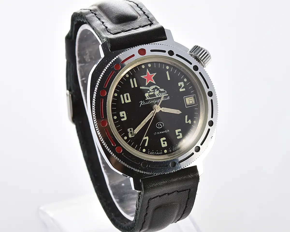 Soviet Vostok Komandirskie Tank mechanical wristwatch