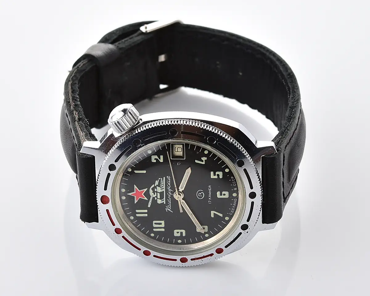Soviet Vostok Komandirskie Tank mechanical wristwatch