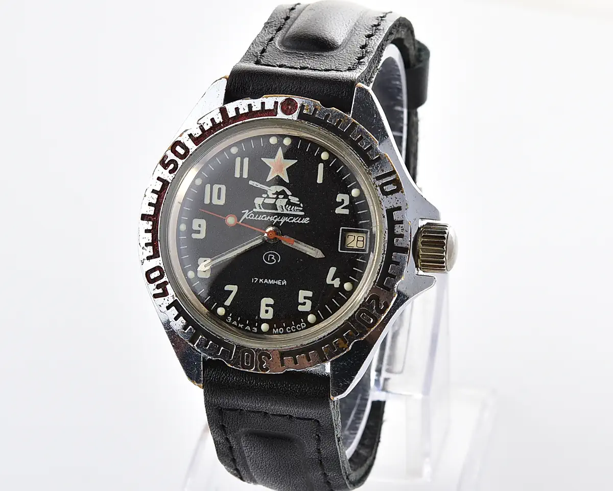 Vostok Komandirskie Tank mechanical watch limited series – “Zakaz MO CCCP”