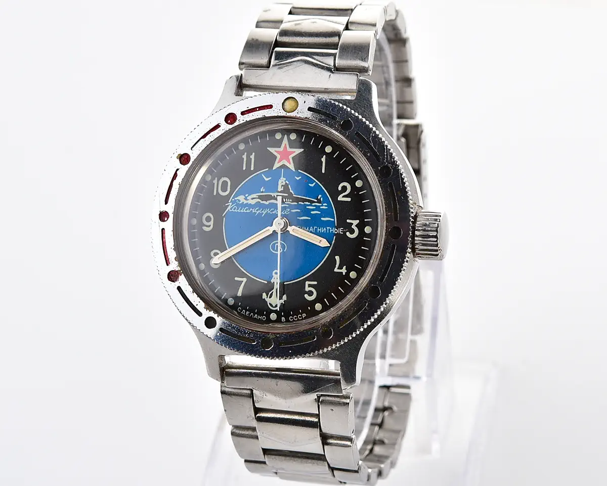 Vostok Amphibia mechanical watch - blue Submarine