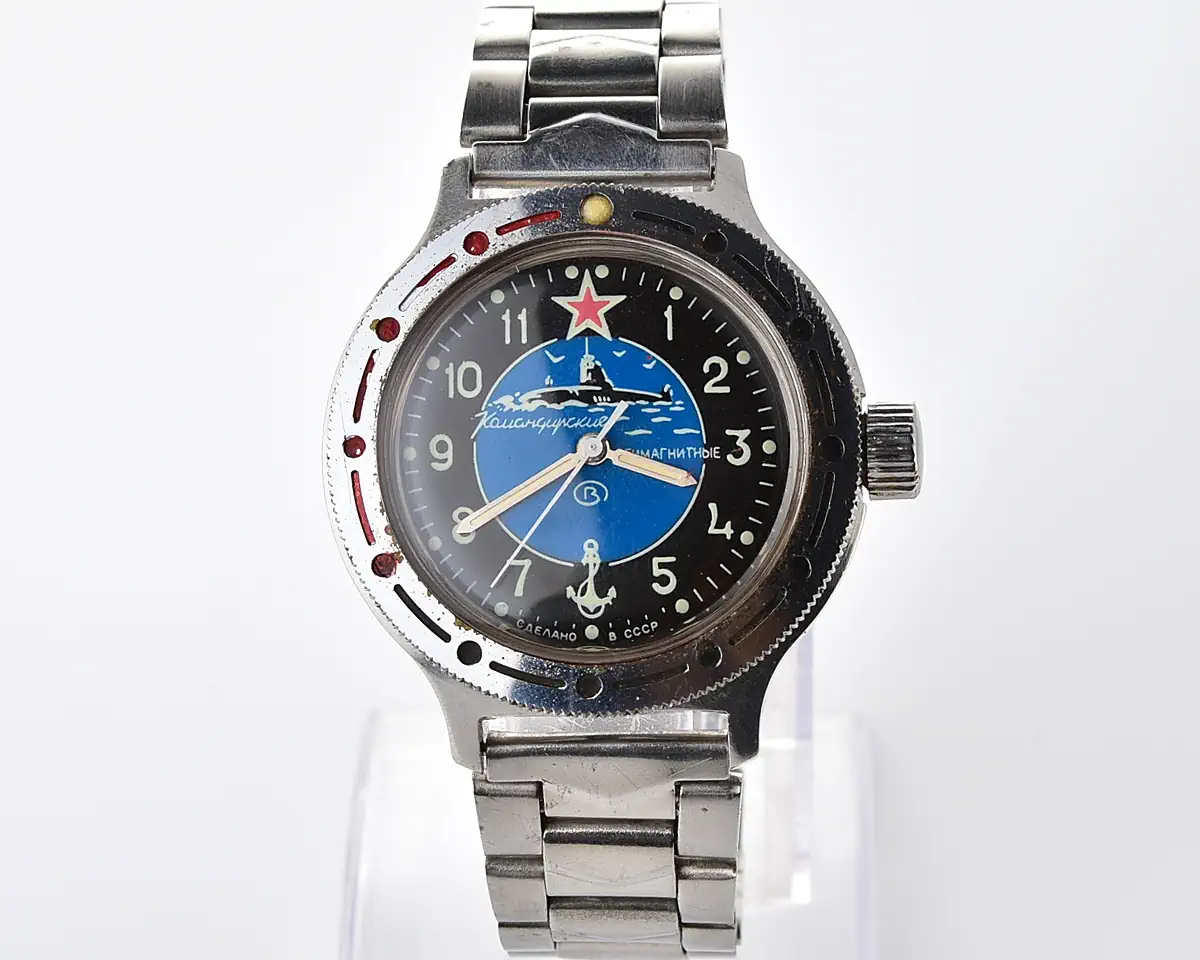Vostok Amphibia mechanical watch - blue Submarine